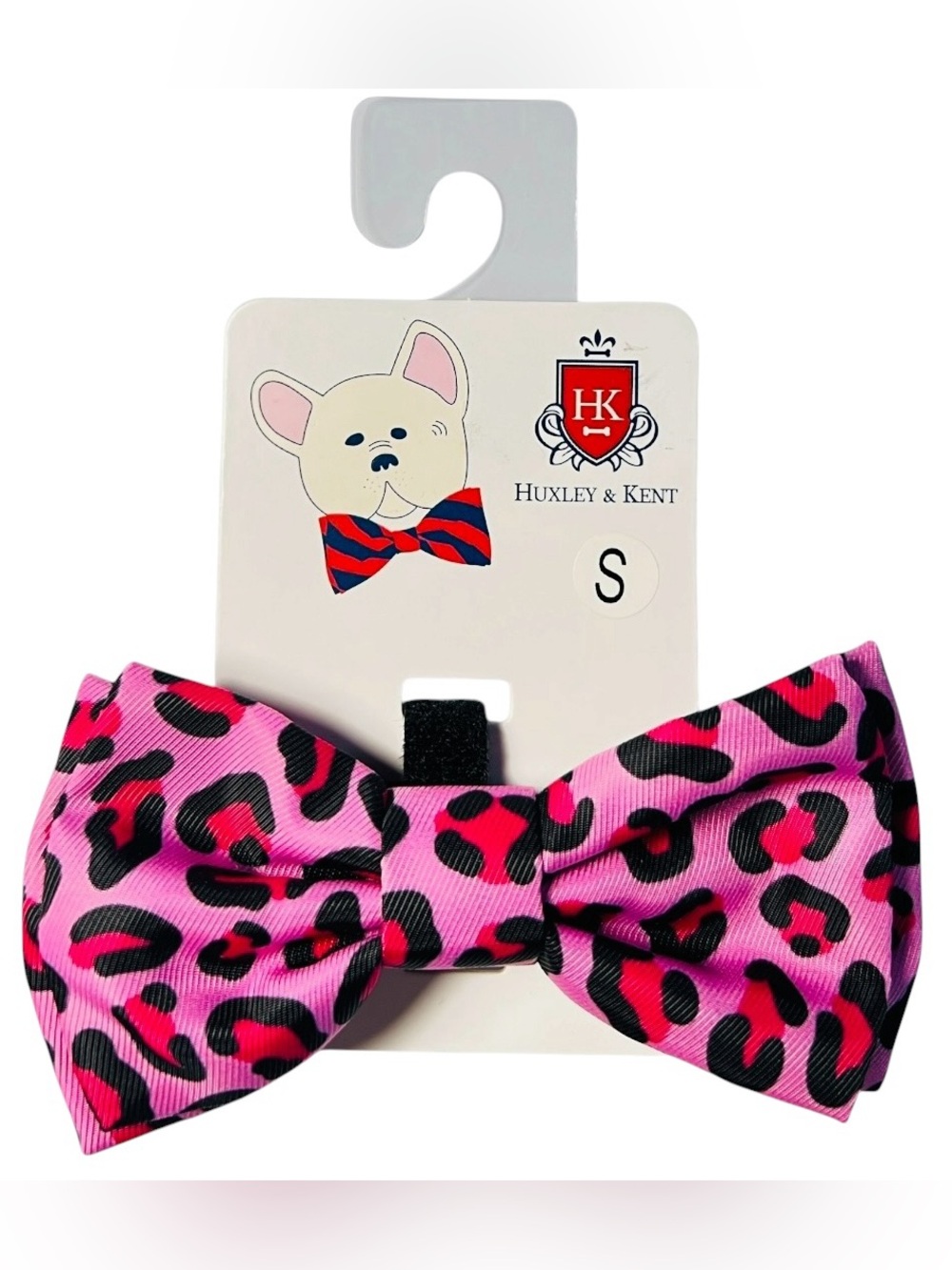 Animal Print Bow Tie Collar Accessory S NWT